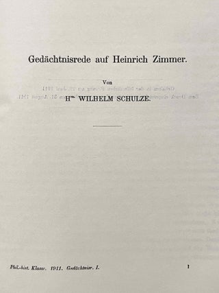 Gedächtnisrede auf Heinrich Zimmer[newline]M8252-07.jpeg