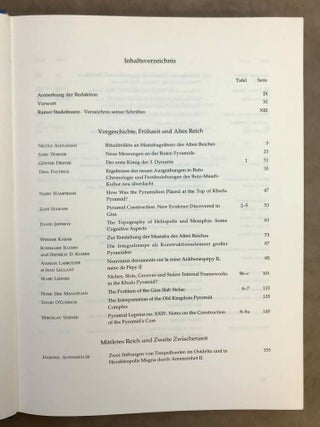 Stationen. Beitr&auml;ge zur Kulturgeschichte &Auml;gyptens. Rainer Stadelmann gewidmet.