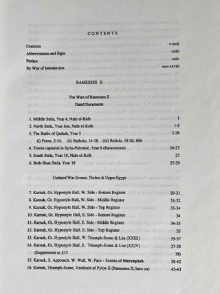 Ramesside inscriptions. Translated and annotated. Translations. Vol. II: Ramesses II, Royal Inscriptions.