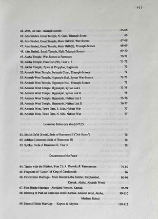 Ramesside inscriptions. Translated and annotated. Translations. Vol. II: Ramesses II, Royal Inscriptions.