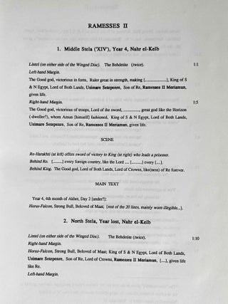 Ramesside inscriptions. Translated and annotated. Translations. Vol. II: Ramesses II, Royal Inscriptions.