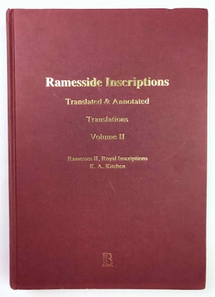Item #M8258a Ramesside inscriptions. Translated and annotated. Translations. Vol. II: Ramesses...[newline]M8258a-00.jpeg