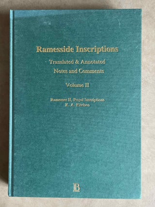 Item #M8259 Ramesside inscriptions. Translated and annotated. Notes and comments. Vol. III:...[newline]M8259-00.jpeg
