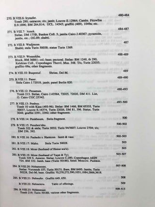 Ramesside inscriptions. Translated and annotated. Translations. Vol. III: Ramesses II, His Contemporaries.