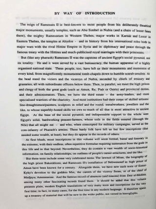Ramesside inscriptions. Translated and annotated. Translations. Vol. III: Ramesses II, His Contemporaries.
