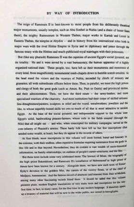 Ramesside inscriptions. Translated and annotated. Translations. Vol. III: Ramesses II, His Contemporaries.