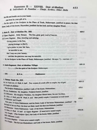 Ramesside inscriptions. Translated and annotated. Translations. Vol. III: Ramesses II, His Contemporaries.