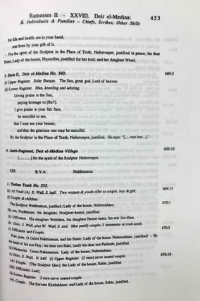 Ramesside inscriptions. Translated and annotated. Translations. Vol. III: Ramesses II, His Contemporaries.