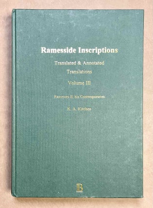 Ramesside inscriptions. Translated and annotated. Translations. Vol. III: Ramesses II, His Contemporaries.[newline]M8259d-01.jpeg