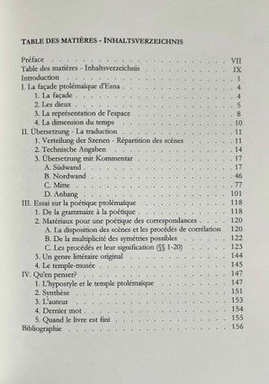 La création: poème pariétal = Die Schöpfung: ein Wandgedicht. La façade ptolémaïque du Temple d'Esna. Pour une poétique ptolémaïque.
