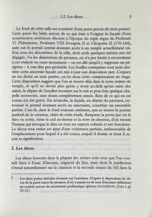 La création: poème pariétal = Die Schöpfung: ein Wandgedicht. La façade ptolémaïque du Temple d'Esna. Pour une poétique ptolémaïque.