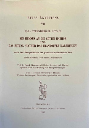 Item #M8262a Ein hymnus an die Göttin Hathor und das Ritual 'Hathor das Trankopfer...