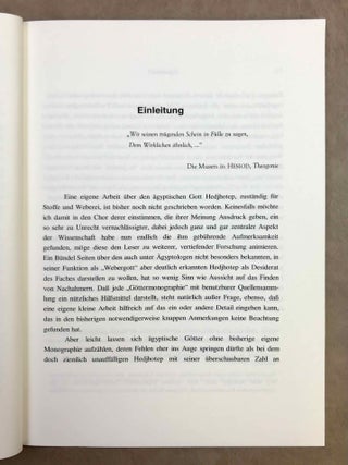 Rituelle Wirklichkeit. &Uuml;ber Erscheinung und Wirkungsbereich des Webergottes Hedjhotep und den gedanklichen Umgang mit einer Gottes-Konzeption im Alten &Auml;gypten.