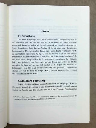 Rituelle Wirklichkeit. &Uuml;ber Erscheinung und Wirkungsbereich des Webergottes Hedjhotep und den gedanklichen Umgang mit einer Gottes-Konzeption im Alten &Auml;gypten.