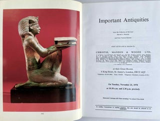 Item #M8278 Christie's Auction Catalogue: Important Antiquities - Tuesday, November 21,...
