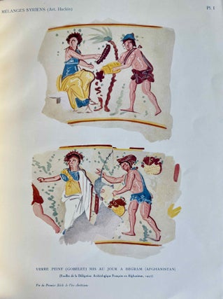 Item #M8281 Deux verres peints d'origine syrienne, mis au jour (chantier R. 10) à Begram...