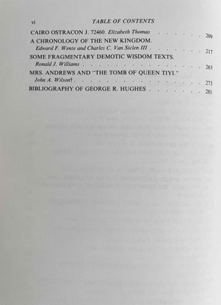 Studies in honor of George R. Hughes