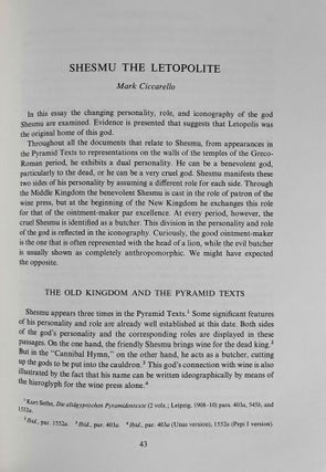 Studies in honor of George R. Hughes