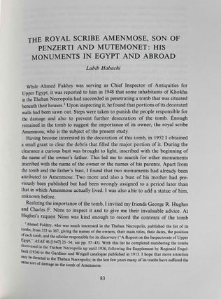 Studies in honor of George R. Hughes