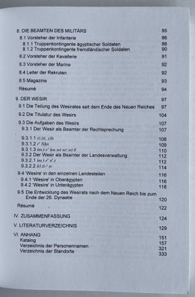 Beamte und Soldaten. Die Verwaltung in der 26. Dynastie in Ägypten (664-525 v. Chr.).[newline]M8298-05.jpeg