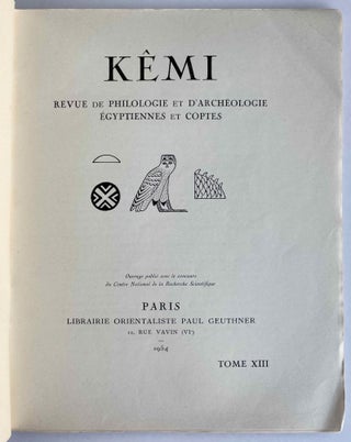 KEMI. Vol. XIII.[newline]M8299-01.jpeg