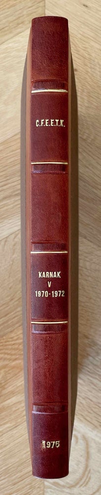 Item #M8311 Cahiers de Karnak. Volume V (1970-1972). AAE - Journal - Single issue.[newline]M8311-00.jpeg