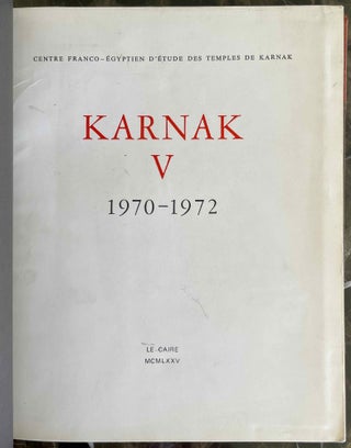 Cahiers de Karnak. Volume V (1970-1972)[newline]M8311-02.jpeg