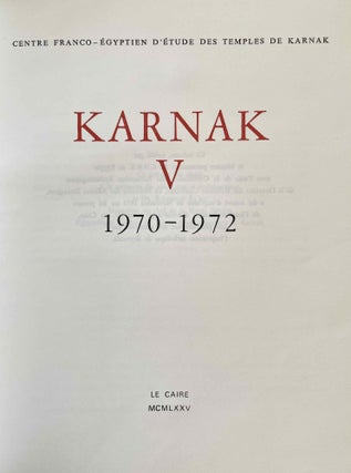 Cahiers de Karnak. Volume V (1970-1972)[newline]M8311-03.jpeg