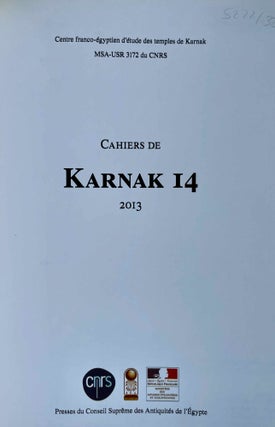 Cahiers de Karnak. Volume XIV (2013)[newline]M8314-02.jpeg