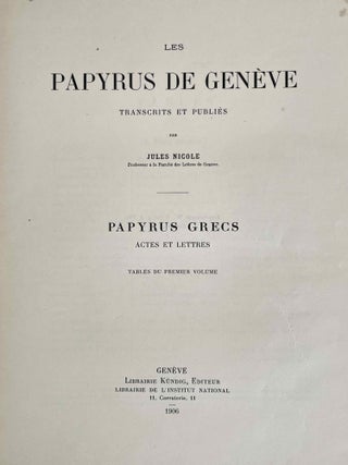 Les papyrus de Genève. 1: Papyrus grecs: actes et lettres[newline]M8317-02.jpeg
