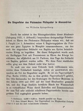 Eine neue Urkunde zu der Siegesfeier des Ptolemaios IV und die Frage der ägyptischen Priestersynoden