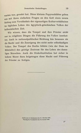 Demotische Orakelfragen