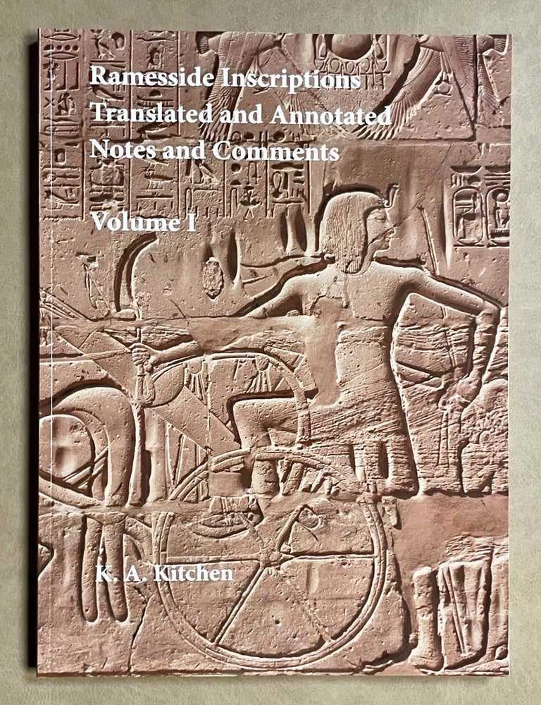 Item #M8346c Ramesside inscriptions. Translated and annotated. Notes and comments. Vol. I: Ramesses I, Sethos I and Contemporaries. KITCHEN Kenneth Anderson.[newline]M8346c-00.jpeg
