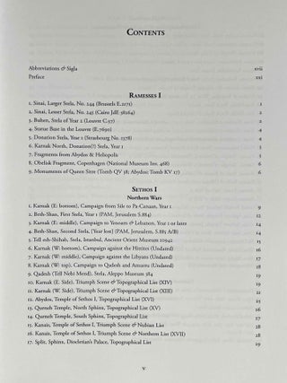 Ramesside inscriptions. Translated and annotated. Notes and comments. Vol. I: Ramesses I, Sethos I and Contemporaries.[newline]M8346c-02.jpeg