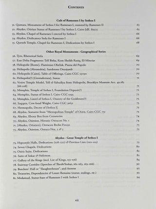 Ramesside inscriptions. Translated and annotated. Notes and comments. Vol. I: Ramesses I, Sethos I and Contemporaries.[newline]M8346c-04.jpeg