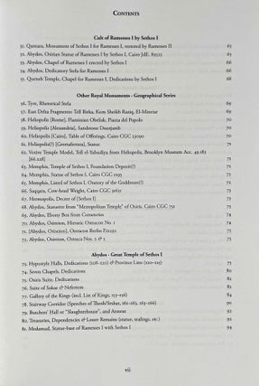 Ramesside inscriptions. Translated and annotated. Notes and comments. Vol. I: Ramesses I, Sethos I and Contemporaries.