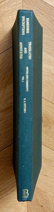 Item #M8346e Ramesside inscriptions. Translated and annotated. Notes and comments. Vol. I:...
