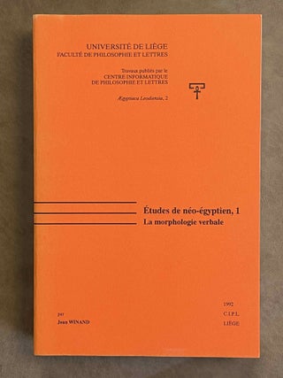 Etudes de néo-égyptien 1. La morphologie verbale (all published)[newline]M8349-02.jpeg