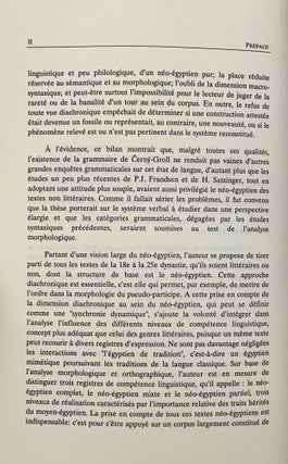 Etudes de néo-égyptien 1. La morphologie verbale (all published)
