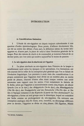 Etudes de néo-égyptien 1. La morphologie verbale (all published)