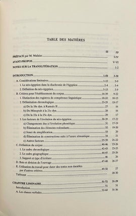 Etudes de néo-égyptien 1. La morphologie verbale (all published)