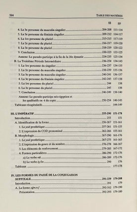 Etudes de néo-égyptien 1. La morphologie verbale (all published)