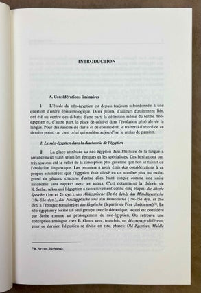 Etudes de néo-égyptien 1. La morphologie verbale (all published)
