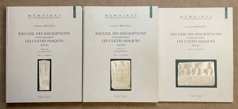 Item #M8352 Recueil des inscriptions concernant les cultes Isiaques (RICIS). Volumes 1 et 2 : Corpus. Volume 3: Planches (complete set). BRICAULT Laurent.[newline]M8352-00.jpeg