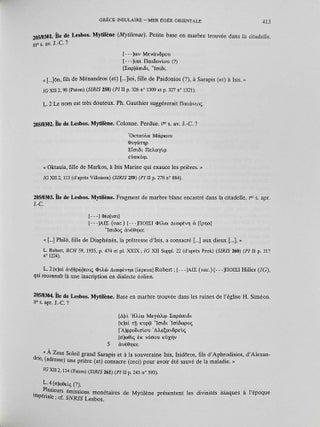 Recueil des inscriptions concernant les cultes Isiaques (RICIS). Volumes 1 et 2 : Corpus. Volume 3: Planches (complete set)[newline]M8352-05.jpeg