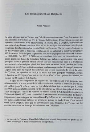 Sources de l'Histoire de Tyr. Vol. II: Textes et images de l'Antiquité et du Moyen-Age.[newline]M8354-05.jpeg