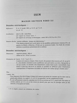 Habitat urbain néo-assyrien et néo-babylonien. De l'espace bâti à l'espace vécu. Tomes I & II (complete set)