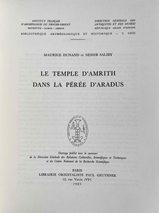 Le temple d'Amrith dans la Pérée d'Aradus