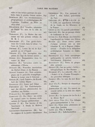 Mélanges syriens offerts à Monsieur René Dussaud. Tome I & II (complete set)