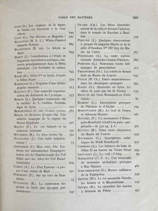 Mélanges syriens offerts à Monsieur René Dussaud. Tome I & II (complete set)
